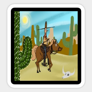 cactus cowboy Sticker